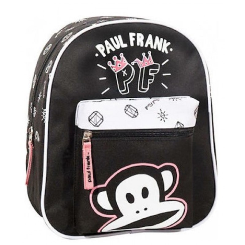Σχολική Τσάντα Πλάτης Νηπιαγωγείου Μαύρη Paul Frank Crown 