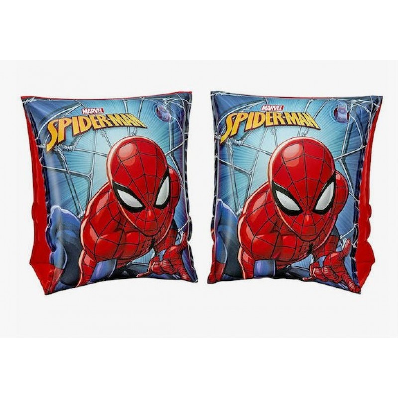 Μπρατσάκια Κολύμβησης Spiderman 3-6 Ετών 23x15Εκ Μπλε Bestway 