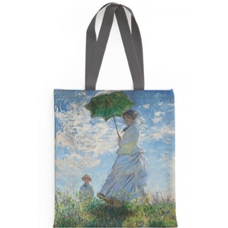 Τσάντα Υφασμάτινη Σουετ Monet - Woman with a Parasol Brainfood