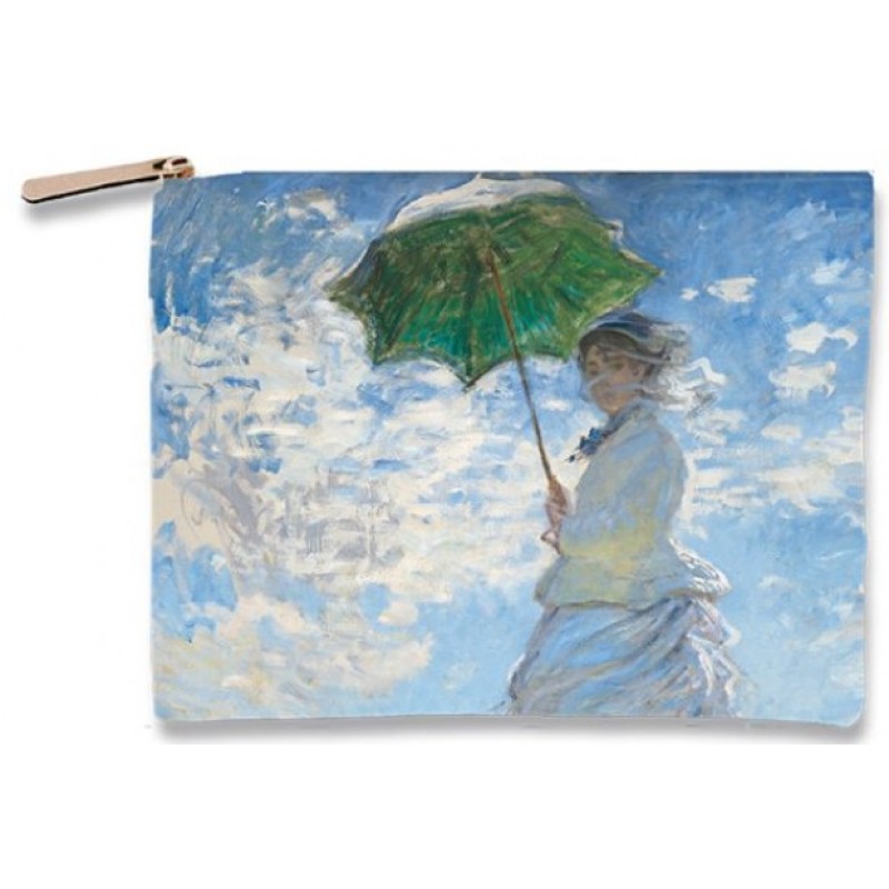 Πορταφόλι Υφασμάτινο Σουετ Monet - Woman with a Parasol Brainfood