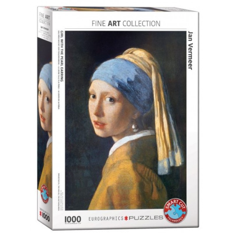 Puzzle 1000τμχ Girl with the Pearl Earring by Jan Vermeer De Delft Brainfood 
