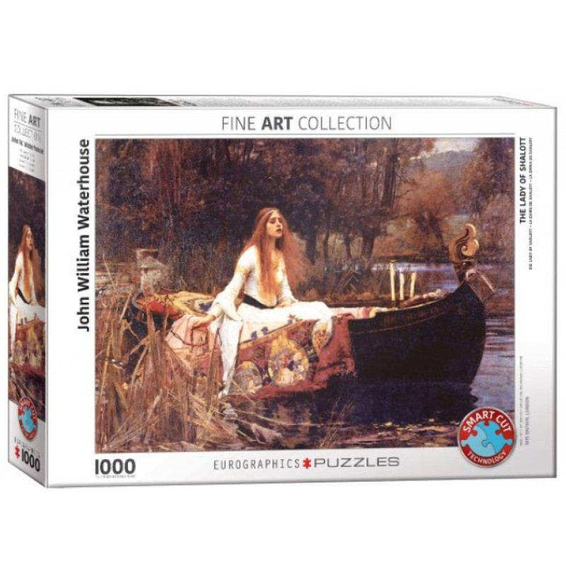 Puzzle 1000τμχ The Lady of Shalott by John William Waterhouse Brainfood 