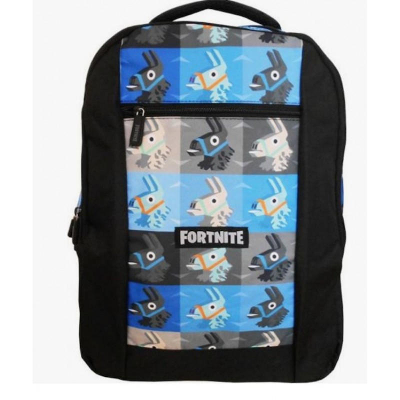 Σχολική Τσάντα Πλάτης Γυμνασίου-Λυκείου Fortnite G.O.A.T. Μαύρη Με Θήκη Για Παγούρι Gim 