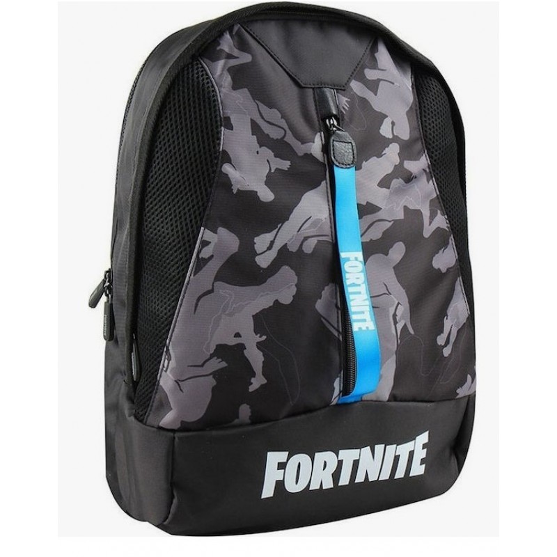 Σχολική Τσάντα Πλάτης Γυμνασίου-Λυκείου Fortnite Μαύρη 30lt Gim 