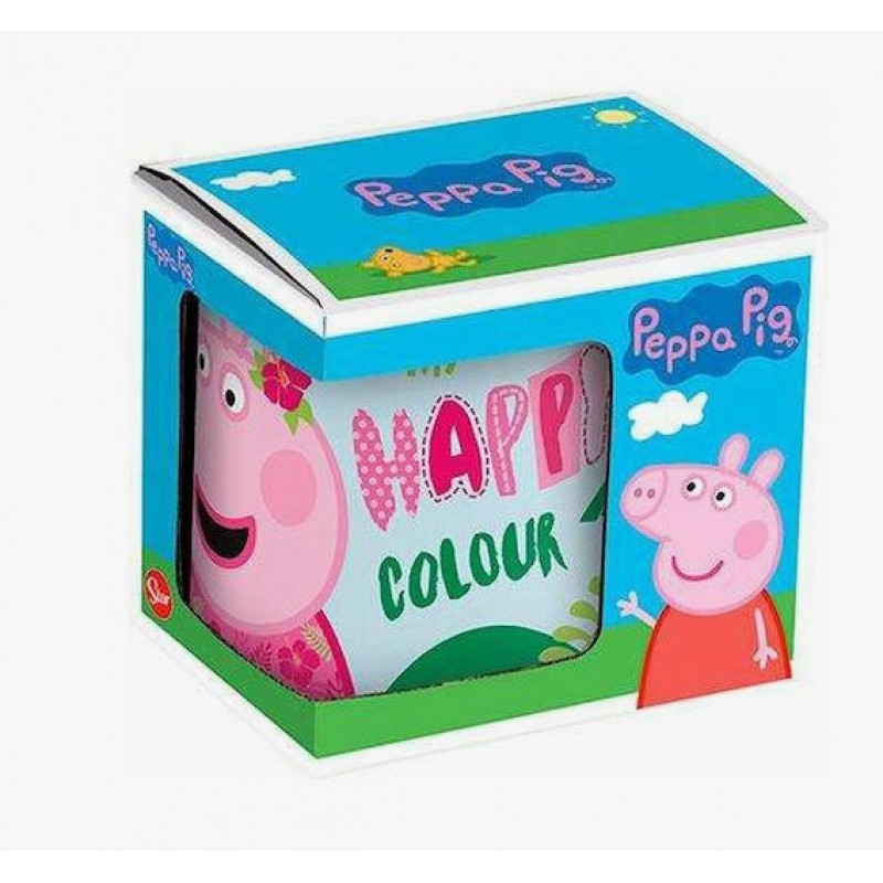 Παιδική Κούπα Peppa Pig Κεραμική Μπλε 325ml Gim 