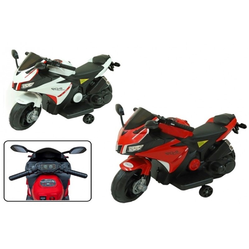 Ηλεκτροκίνητη Μηχανή Με 2 Ρόδες Αγωνιστική Με Φώτα Και Μουσική 6V 82 x 45 x 57  Kider Toys