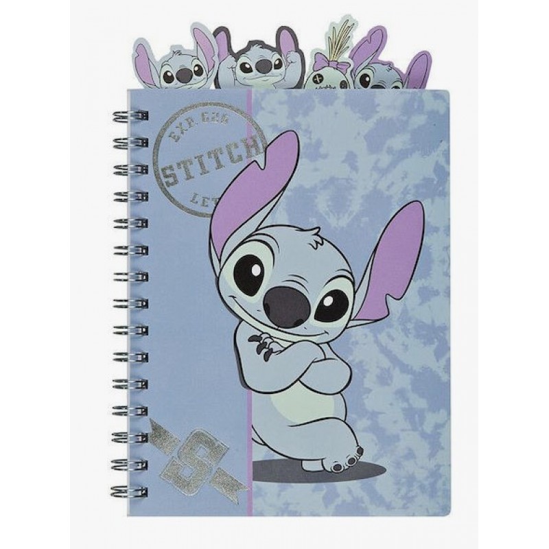 Μπλοκ Σημειώσεων Σπιράλ Α5 Ριγέ 4 Θεμάτων Stitch A5 Gim 