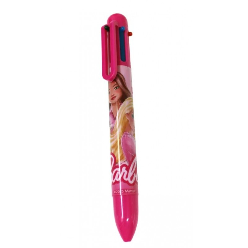 Στυλό Διαρκείας Με 6 Χρώματα Barbie Gim 