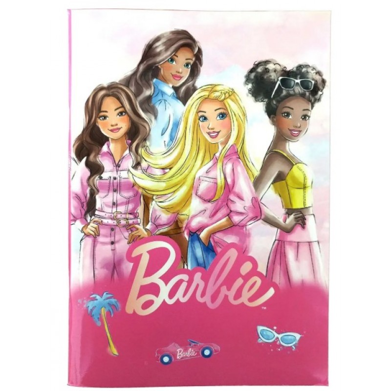 Τετράδιο Ριγέ B5 Barbie Paints 40 Φύλλων Πολύχρωμο Gim 