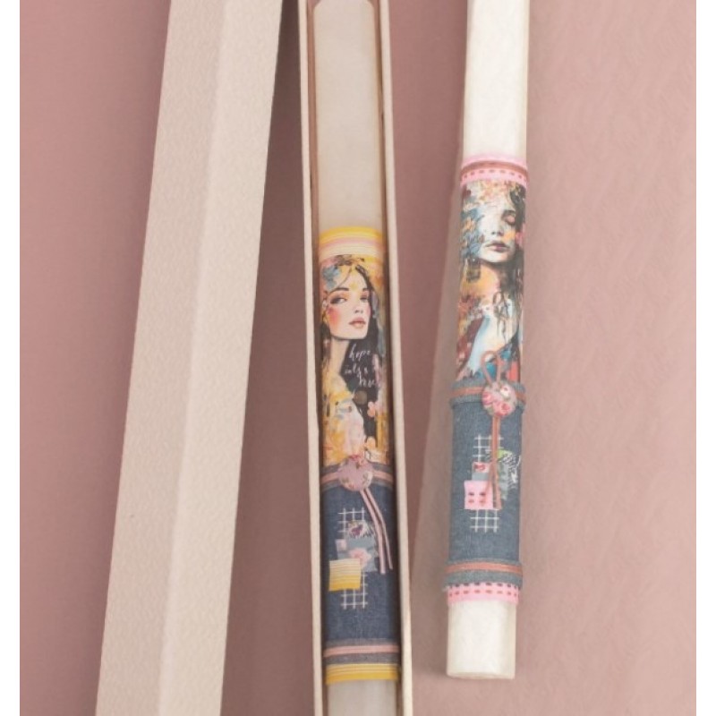 Λαμπάδα Κοπέλα Πρόσωπο Τζίν Δημιουργίες