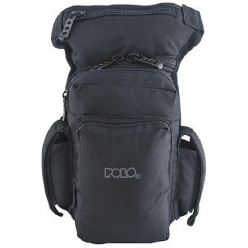 Τσαντάκι Μηρού Στρατιωτικό από Cordura Μαύρο 3lt Polo Waist Bag Side Gun