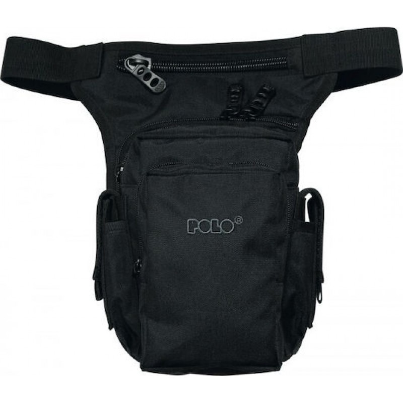 Τσαντάκι Μηρού Στρατιωτικό από Cordura Μαύρο 3lt Polo Waist Bag Side Gun