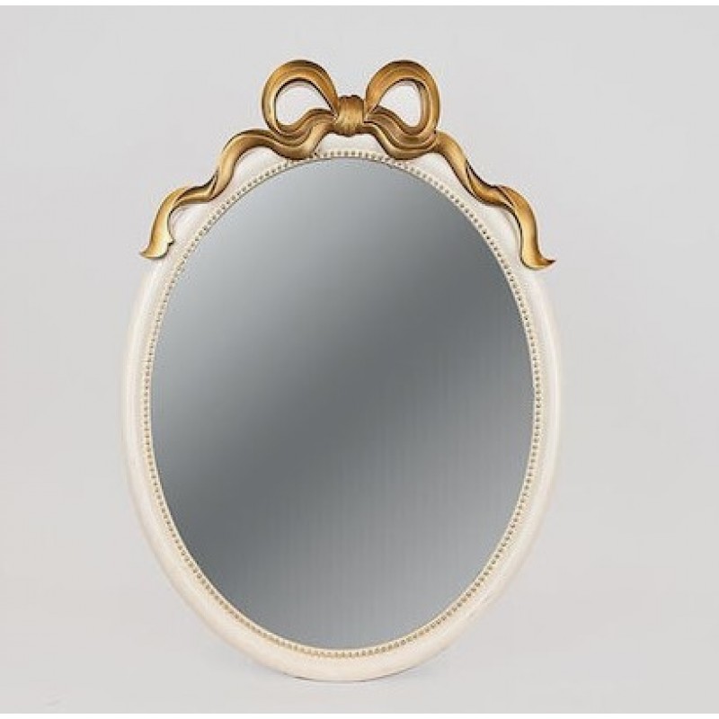 Καθρέπτης Τοίχου Οβάλ με Λευκό Πλαστικό Πλαίσιο 90x64.5Εκ Estheti