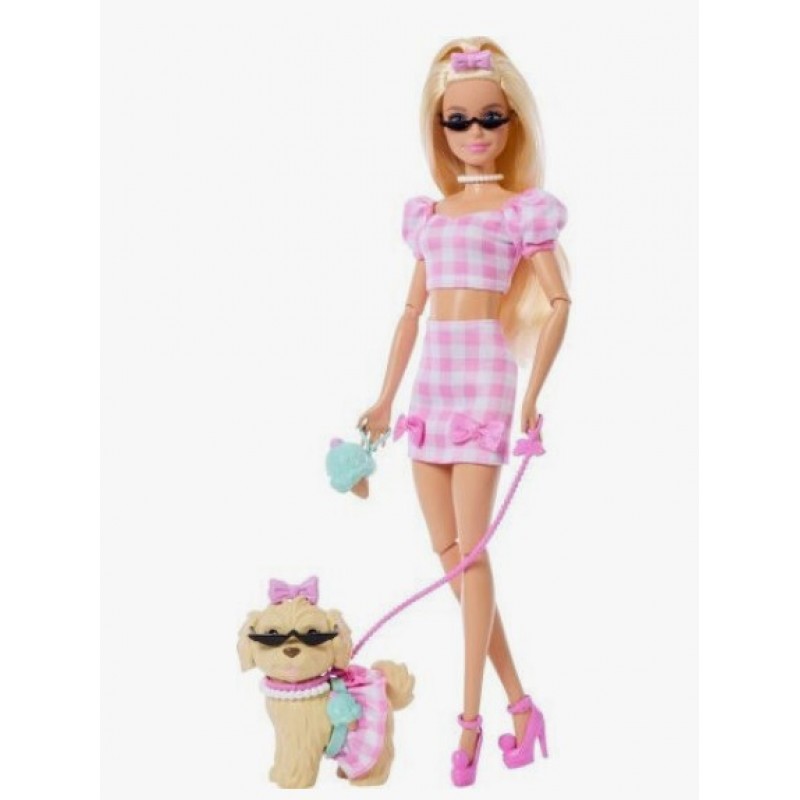 Κούκλα Barbie Twinning Looks & Σκυλάκι για 3+ Ετών Mattel