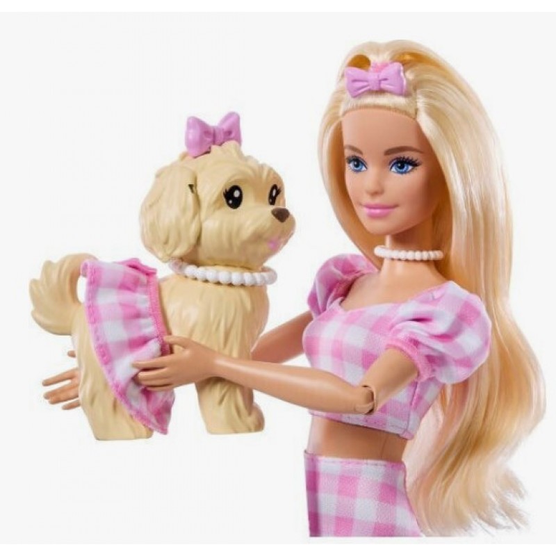 Κούκλα Barbie Twinning Looks & Σκυλάκι για 3+ Ετών Mattel