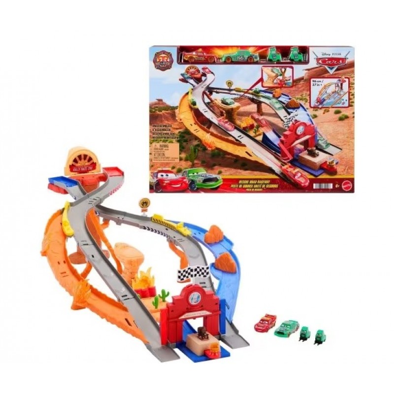  Πίστα Disney Cars Race And Rescue Disney Pixar Cars Όχημα Παιχνίδι JFL57 Mattel