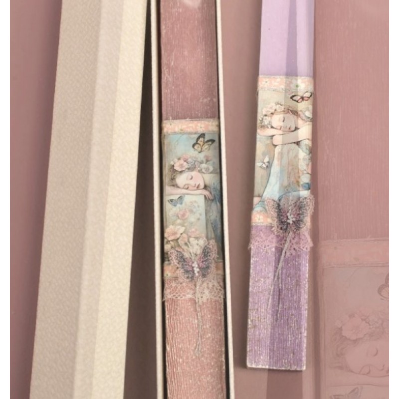 Λαμπάδα Πλακέ Κοπέλα Κοιμωμένη Δημιουργίες