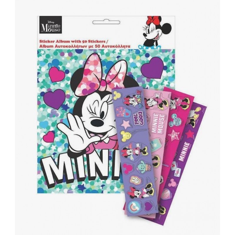 Άλμπουμ Με Αυτοκόλλητα Minnie 24τμχ Gim 