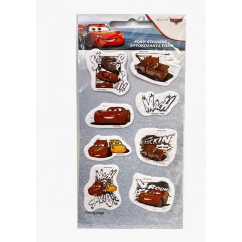Αυτοκόλλητα Disney Cars Foam Gim