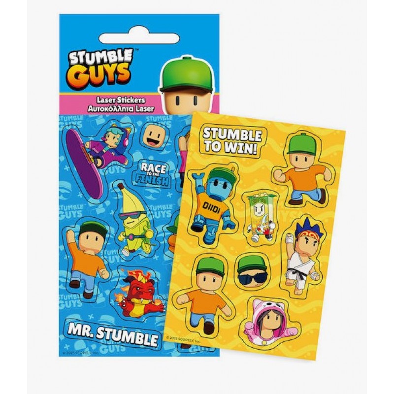 Αυτοκόλλητα Stumble Guys Laser Για Παιδιά 3+ Ετών Gim 