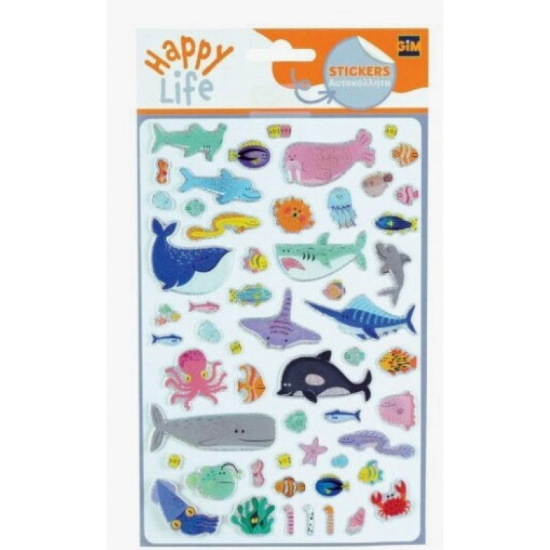  Αυτοκόλλητα Epoxy Sea World Gim 