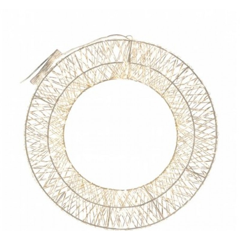 Τρισδιάστατο Φωτιζόμενο Στεφάνι 2250L Θερμό Λευκό Χρώμα 70x35x9cm Epam