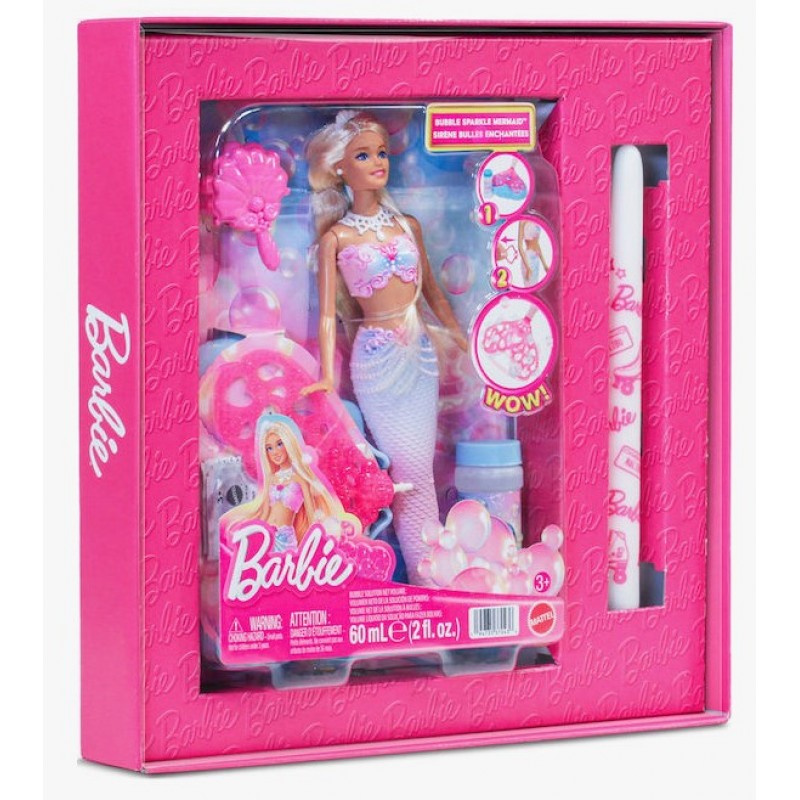 Παιχνιδολαμπάδα Γοργόνα με Φούσκες για 3+ Ετών Barbie Mattel
