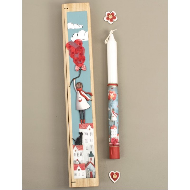 Ξύλινη Κασετίνα Κορίτσι Δημιουργίες