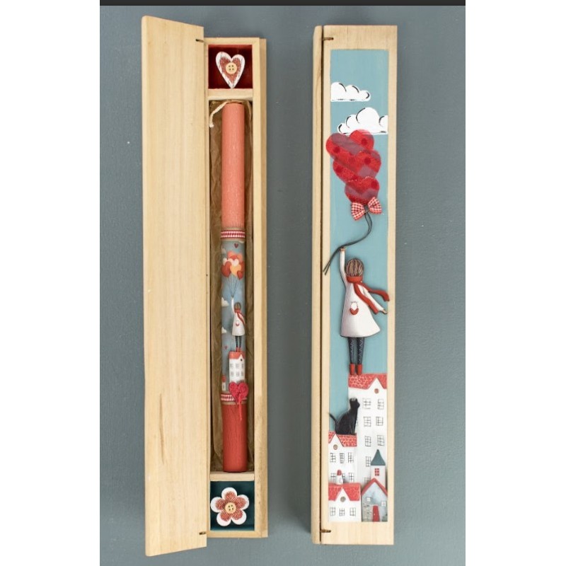 Ξύλινη Κασετίνα Κορίτσι Δημιουργίες