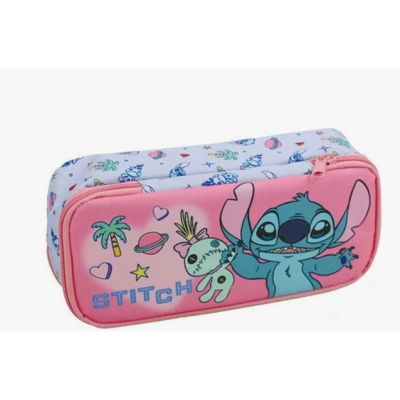 Κασετίνα Stitch Πολύχρωμη Gim 