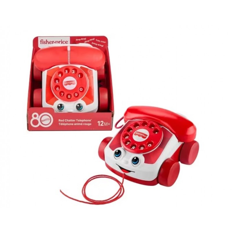 Συρόμενο Παιχνίδι Τηλεφωνάκι Με Ήχους Fisher Price Mattel