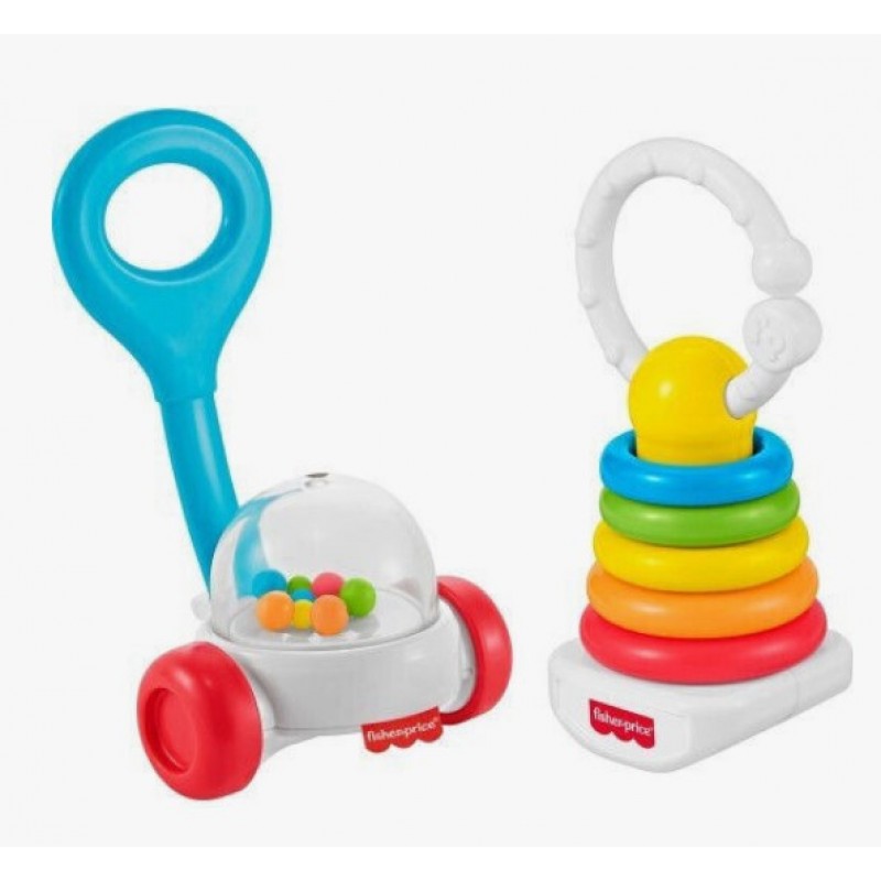 Σετ Κουδουνίστρες Για Νεογέννητα Fisher-Price Newborn Classic 2-pack Mattel 