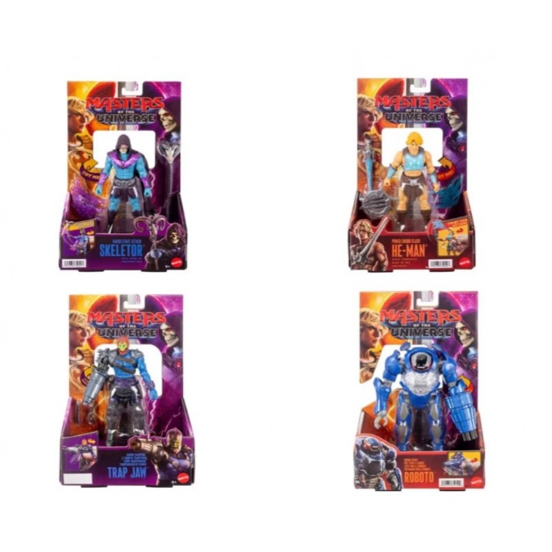 Φιγούρες Με Αξεσουάρ Masters Of The Universe 4 Σχέδια Mattel