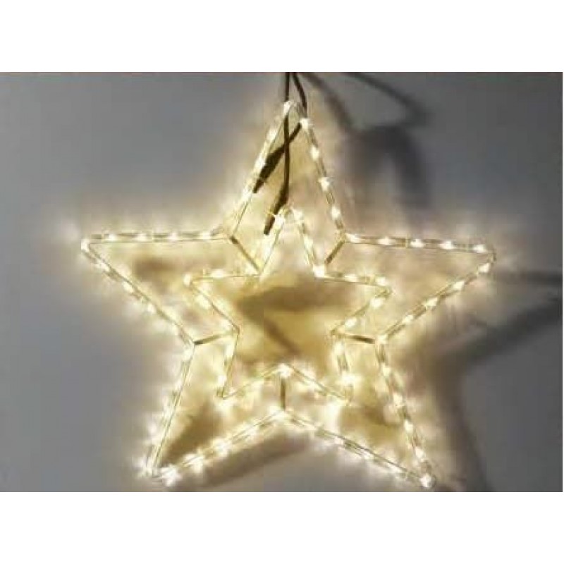 Αστέρι Διπλό Φωτιζόμενο LED 3m Με Πρόγραμμα Θερμό Λευκό Epam