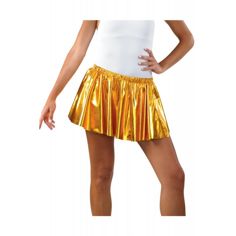 Αποκριάτικο Αξεσουάρ Φούστα Ενηλ. Mεταλιζέ Χρυσή 40cm