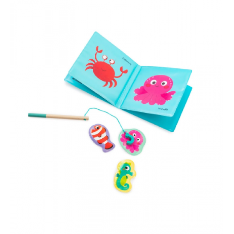 Παίζω Στο Νερό - Βιβλίο Μπάνιου & Μαγνητικό Παιχνίδι Με Ψαράκια Εκδόσεις Σαββάλας