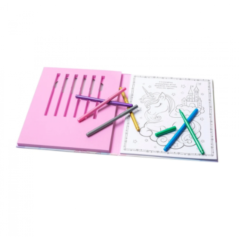 Χρωμομαγεία: Λαμπεροί Μονόκεροι |Με 6 Μεταλιζέ Μαρκαδόρους Και Μπλοκ Ζωγραφικής | Δραμουντάνης Ν. |Εκδόσεις Σαββάλας