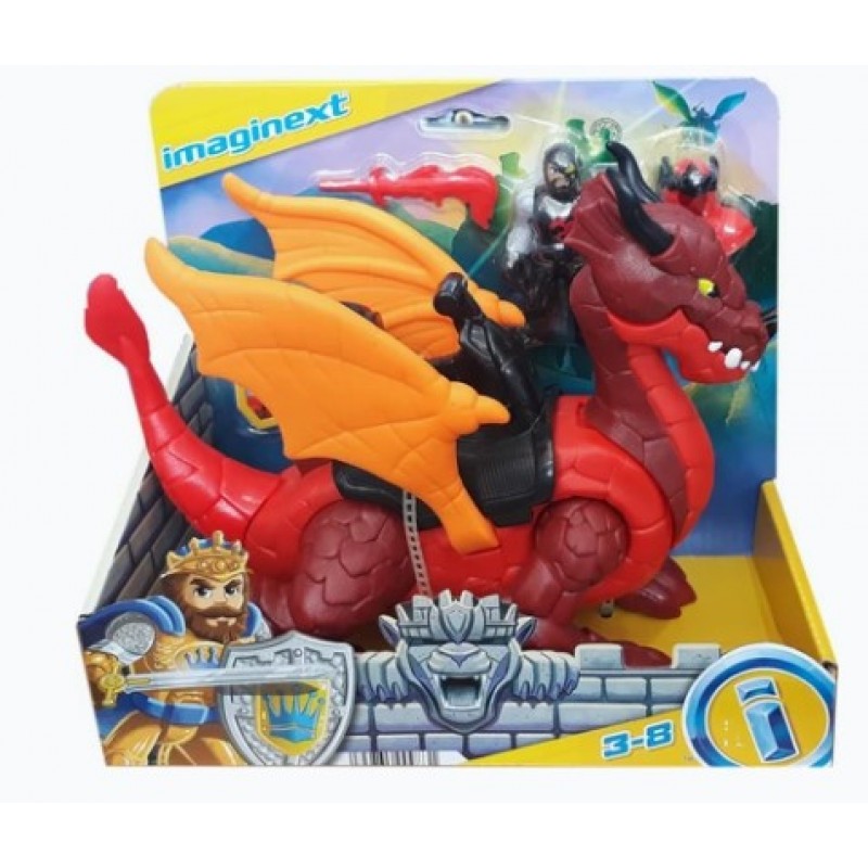  Fisher-Price Imaginext Φιγούρες Ιππότες με Αξεσουάρ & Όχημα 2 Σχέδια Mattel