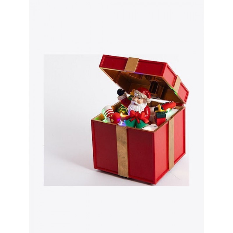Φωτιζόμενη Χριστουγεννιάτικη Πλαστική Φιγούρα 12.5x12.5x20cm Eurolamp 