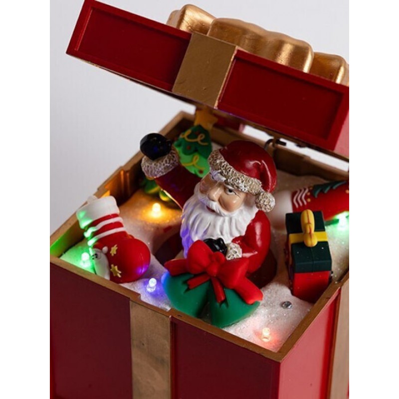 Φωτιζόμενη Χριστουγεννιάτικη Πλαστική Φιγούρα 12.5x12.5x20cm Eurolamp 