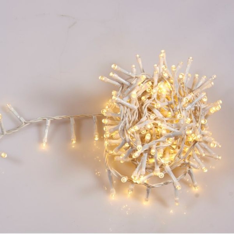 450 LED Φωτάκια Ενδιάμεσο Λευκό Soft 22.5m Με 8 Προγράμματα IP44 Λευκό Καλώδιο 31V Epam