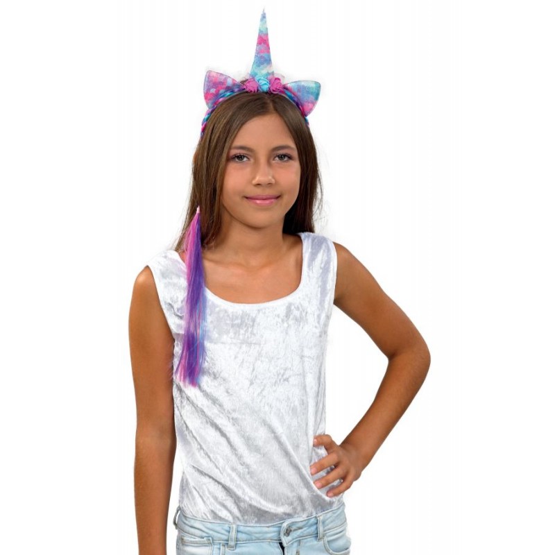 Αποκριάτικο Αξεσουάρ Στέκα Μονόκερου Με Kοτσίδα Fun Fashion