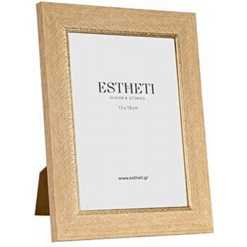 Κορνίζα Πλαστική με Μπεζ Πλαίσιο 13X18 Estheti