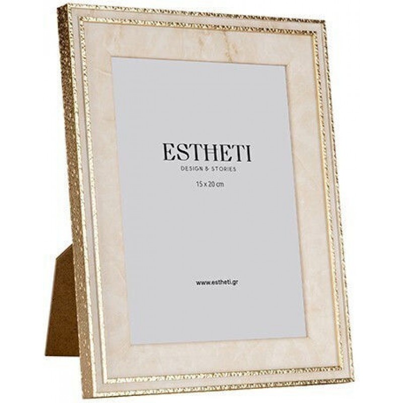 Κορνίζα Πλαστική με Χρυσό Πλαίσιο 15x20 Estheti