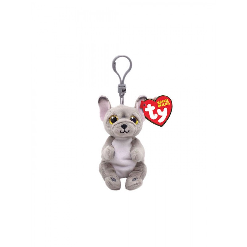 Χνουδωτό Με Κλιπ Σκυλάκι Γκρι 8,5Εκ