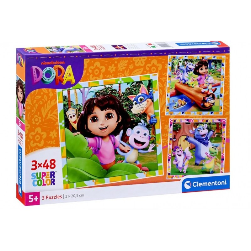 Παιδικό Puzzle Dora the Explorer 3x48 Κομμάτια Clementoni