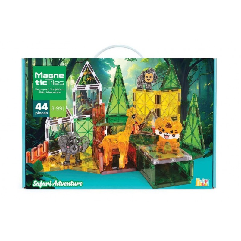 Μαγνητικό Παιχνίδι Κατασκευών Safari Adventure HappiHobbi As Company