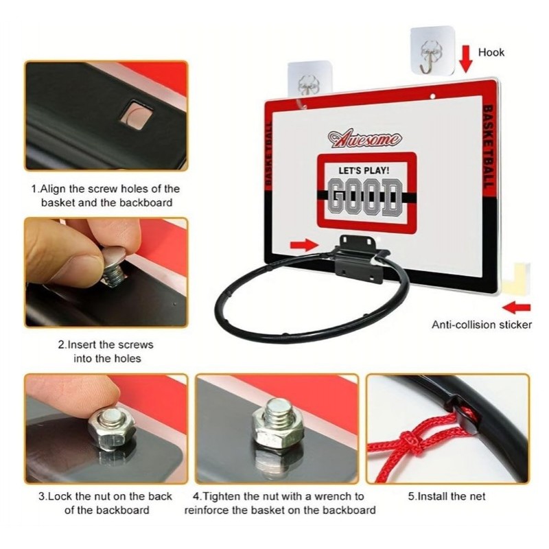 Ταμπλό Μπασκέτας Τοίχου Με Μπάλα Και Τρόμπα Lazarid