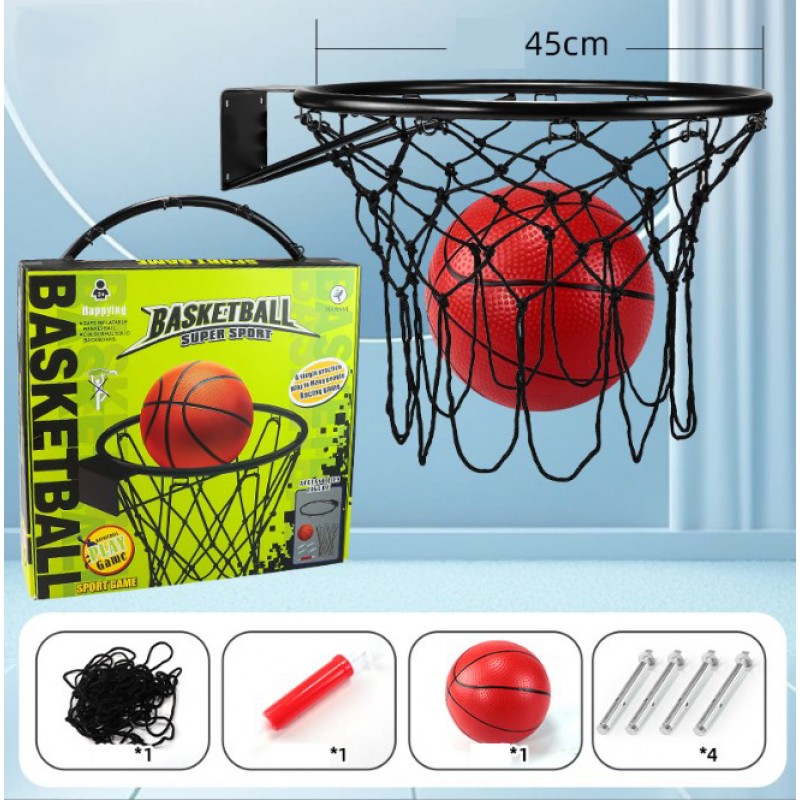 Μεταλλική Μπασκέτα Τοίχου Με Μπάλα Και Τρόμπα Lazarid