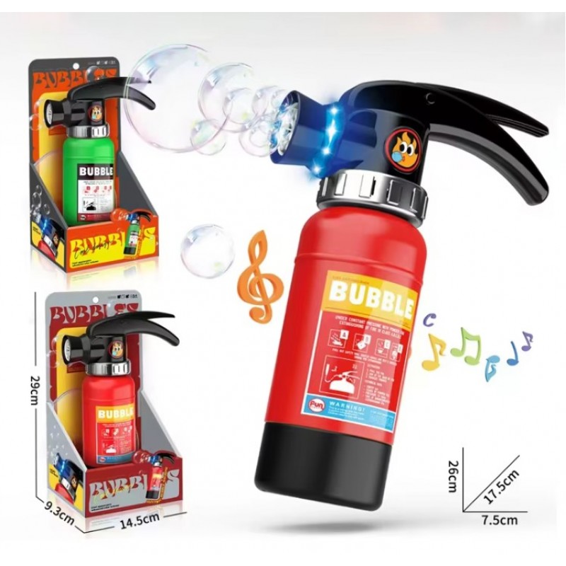 Πυροσβεστήρας Εκτοξευτής Φυσαλίδων Με Φως Και Μουσική Lazarid